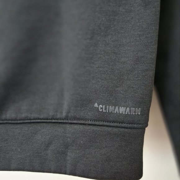 adidas Womens Athletics Team Issue Fleece Logo Pull Over Hoody Black NWOT - Picture 4 of 6